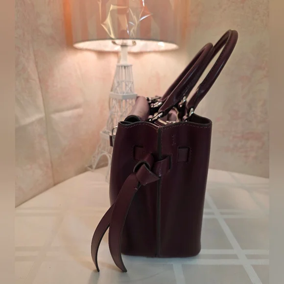 Michael Kors Burgundy Hamilton Handbag. Worn Once. EUC - Picture 5 of 14